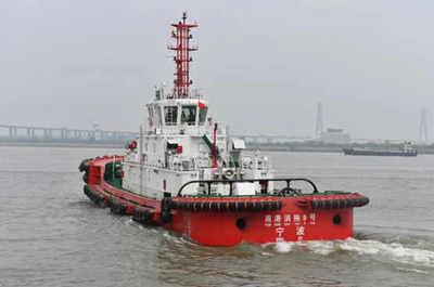 南京高精船用为5600HP消拖两用拖轮配套的全滑差舵桨推进系统成功完成试航